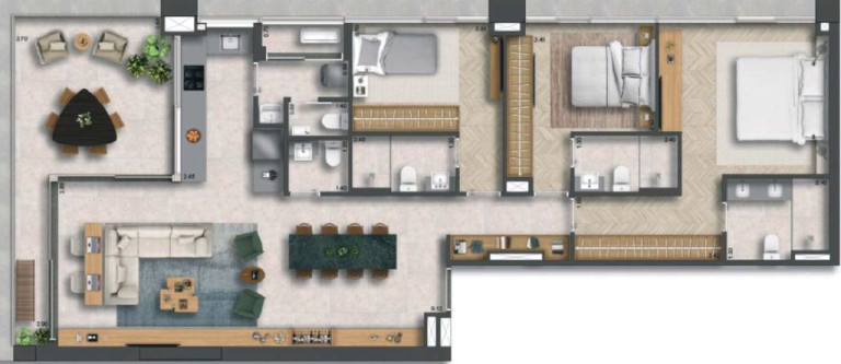 Imagem Cobertura com 3 Quartos à Venda, 209 m² em Itaim Bibi - São Paulo