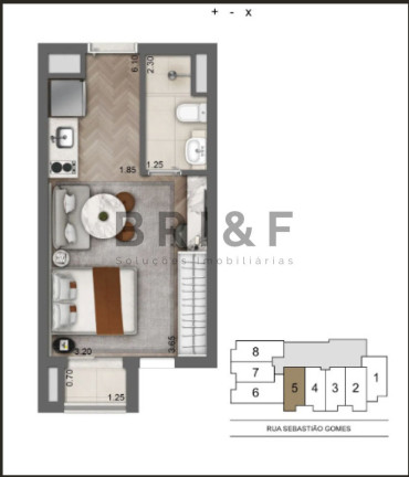 Imagem Apartamento com 1 Quarto à Venda, 36 m² em Brooklin  - São Paulo
