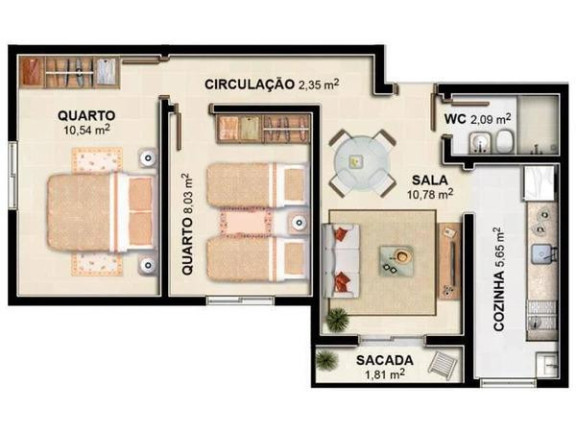 Imagem Apartamento com 2 Quartos à Venda, 44 m² em Vista Alegre - São Gonçalo Imagem Apartamento com 2 Quartos à Venda, 44 m² em Vista Alegre - São Gonçalo