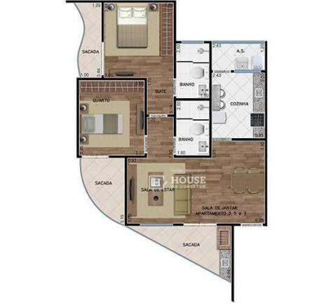 Imagem Apartamento com 2 Quartos à Venda, 88 m² em Centro - Porto Feliz Imagem Apartamento com 2 Quartos à Venda, 88 m² em Centro - Porto Feliz