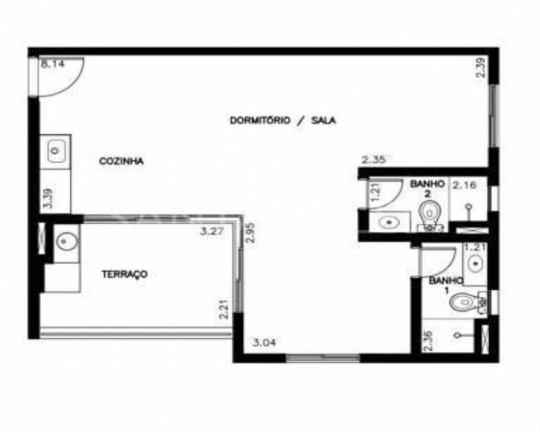 Imagem Imóvel com 1 Quarto à Venda, 53 m² em Moema Pássaros - São Paulo