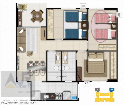 Imagem Apartamento com 2 Quartos à Venda, 68 m² em Praia Itaparica - Vila Velha