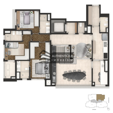 Imagem Apartamento com 3 Quartos à Venda, 178 m² em Brooklin - São Paulo Imagem Apartamento com 3 Quartos à Venda, 178 m² em Brooklin - São Paulo