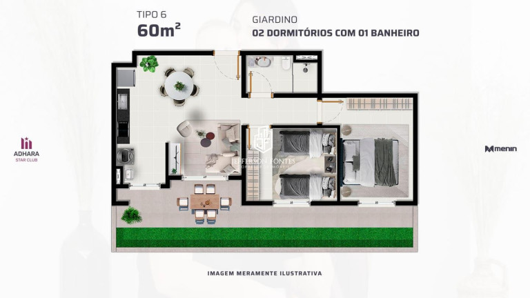 Imagem Apartamento com 2 Quartos à Venda, 43 m² em Distrito Industrial - Marília Imagem Apartamento com 2 Quartos à Venda, 43 m² em Distrito Industrial - Marília