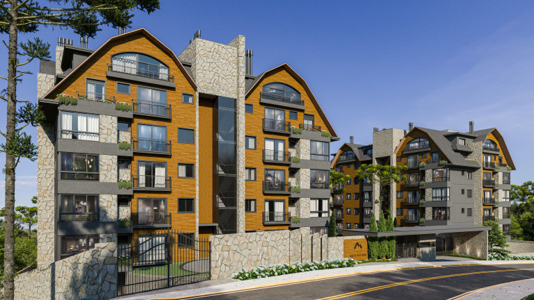 Apartamento com 2 Quartos à Venda, 123 m² em Planalto - Gramado