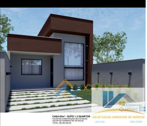 Imagem Casa com 2 Quartos à Venda, 45 m² em Campo Largo Da Roseira - São José Dos Pinhais Imagem Casa com 2 Quartos à Venda, 45 m² em Campo Largo Da Roseira - São José Dos Pinhais