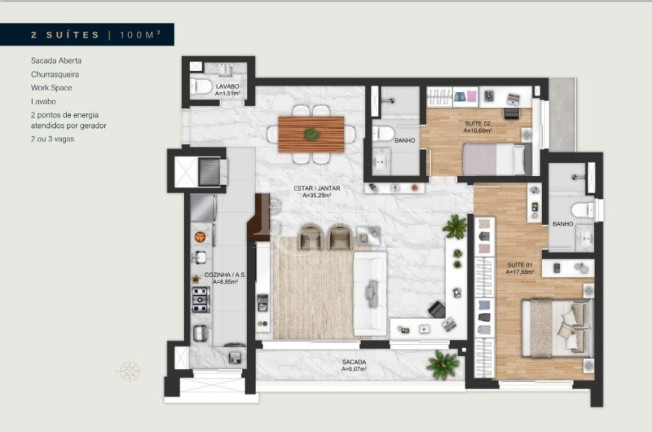 Imagem Apartamento com 2 Quartos à Venda, 100 m² em Auxiliadora - Porto Alegre
