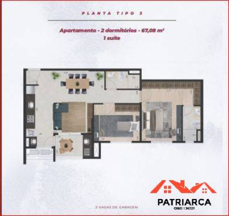 Imagem Apartamento com 2 Quartos à Venda, 67 m² em Vila João Jorge - Campinas