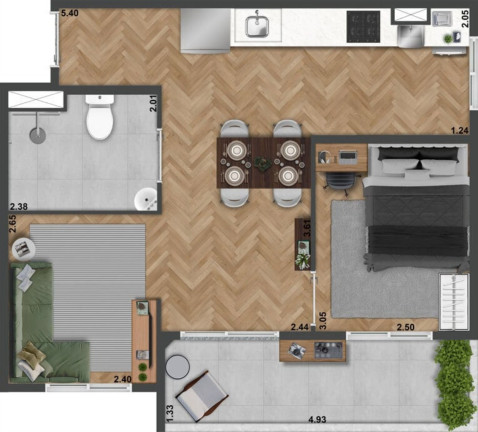 Imagem Apartamento com 1 Quarto à Venda, 39 m² em Perdizes - São Paulo