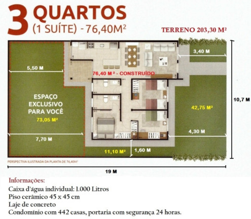 Imagem Casa com 2 Quartos à Venda, 76 m² em Chapéu Do Sol - Várzea Grande