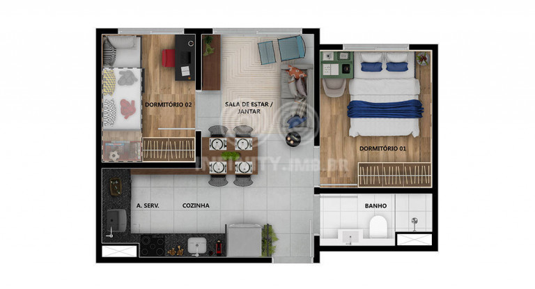 Imagem Apartamento com 2 Quartos à Venda, 35 m² em Sapopemba - São Paulo