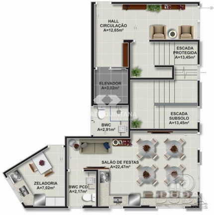 Imagem Apartamento com 1 Quarto à Venda, 52 m² em Itacorubi - Florianópolis