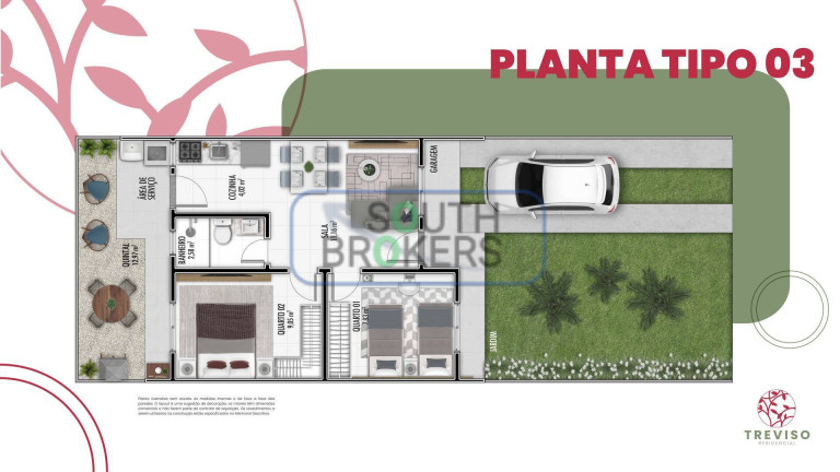 Imagem Casa de Condomínio com 2 Quartos à Venda, 42 m² em Estados - Fazenda Rio Grande Imagem Casa de Condomínio com 2 Quartos à Venda, 42 m² em Estados - Fazenda Rio Grande