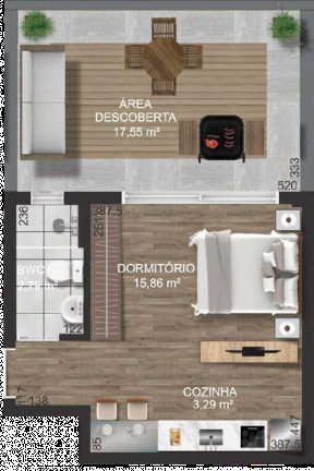 Imagem Apartamento com 1 Quarto à Venda, 59 m² em Bigorrilho - Curitiba Imagem Apartamento com 1 Quarto à Venda, 59 m² em Bigorrilho - Curitiba