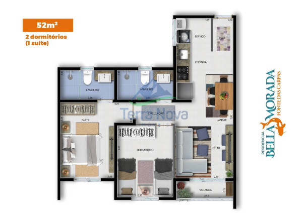 Imagem Apartamento com 2 Quartos à Venda,  em Jardim Itália - Jundiaí