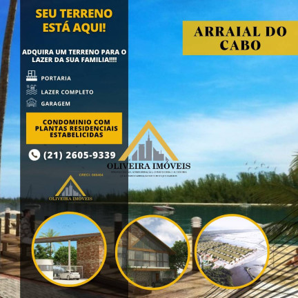 Terreno à Venda, 250 m² em Arraial Do Cabo