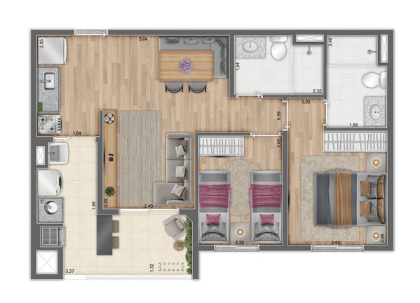 Imagem Apartamento com 2 Quartos à Venda, 57 m² em Picanço - Guarulhos Imagem Apartamento com 2 Quartos à Venda, 57 m² em Picanço - Guarulhos