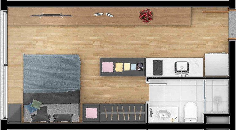 Imagem Apartamento com 1 Quarto à Venda, 36 m² em Petrópolis - Porto Alegre