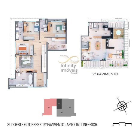 Imagem Apartamento com 3 Quartos à Venda, 135 m² em Gutierrez - Belo Horizonte