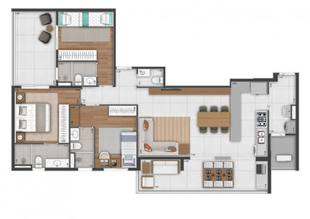 Imagem Apartamento com 2 Quartos à Venda, 123 m² em Taquaral - Campinas Imagem Apartamento com 2 Quartos à Venda, 123 m² em Taquaral - Campinas