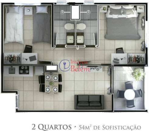 Imagem Apartamento com 2 Quartos à Venda, 54 m² em Salinópolis