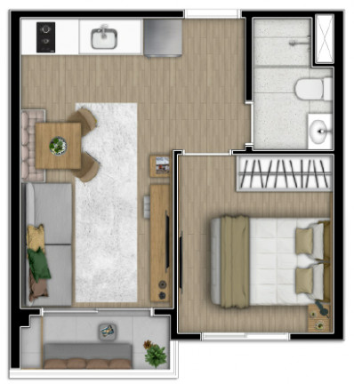 Imagem Apartamento com 1 Quarto à Venda, 29 m² em Jardim Prudência - São Paulo Imagem Apartamento com 1 Quarto à Venda, 29 m² em Jardim Prudência - São Paulo