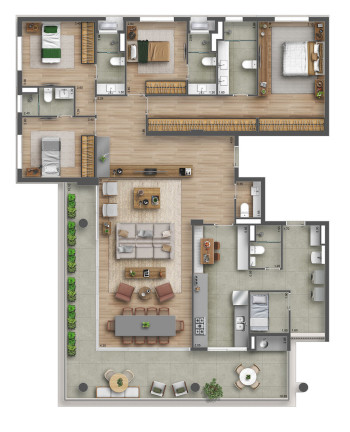 Imagem Apartamento com 4 Quartos à Venda, 218 m² em Sumaré - São Paulo