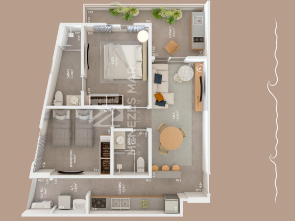 Imagem Imóvel com 2 Quartos à Venda, 98 m² em Guilhermina - Praia Grande