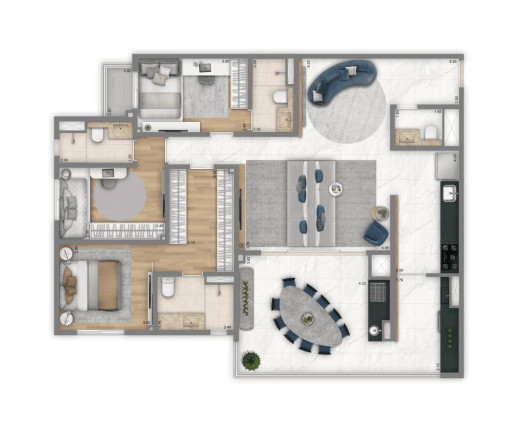 Imagem Apartamento com 3 Quartos à Venda, 126 m² em Campestre - Santo André Imagem Apartamento com 3 Quartos à Venda, 126 m² em Campestre - Santo André
