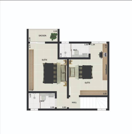 Imagem Casa com 2 Quartos à Venda, 67 m² em Vila Atlântica - Mongaguá