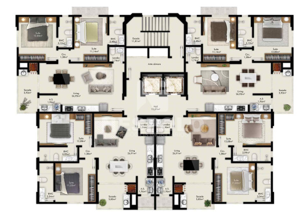 Imagem Apartamento à Venda, 75 m² em Perequê - Porto Belo Imagem Apartamento à Venda, 75 m² em Perequê - Porto Belo