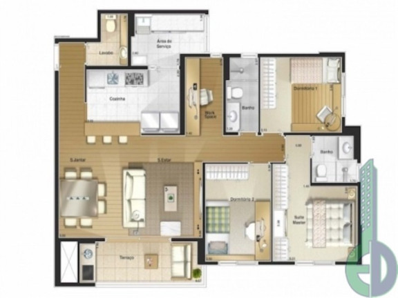 Imagem Apartamento com 3 Quartos à Venda, 96 m² em Boa Vista - São Caetano Do Sul Imagem Apartamento com 3 Quartos à Venda, 96 m² em Boa Vista - São Caetano Do Sul