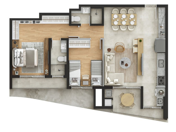 Imagem Apartamento com 2 Quartos à Venda, 75 m² em água Verde - Curitiba Imagem Apartamento com 2 Quartos à Venda, 75 m² em água Verde - Curitiba