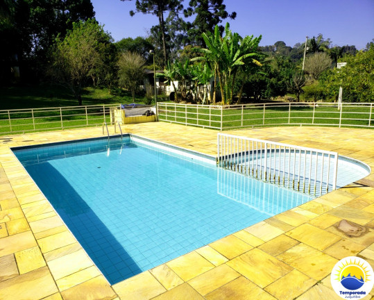 Imagem Imóvel com 3 Quartos para Alugar ou Temporada,  em Sítio C/piscina Adulto E Infantil- 600 Metros Da Rodovia - ( - São Lourenço Da Serra
