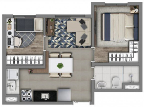 Imagem Imóvel com 2 Quartos à Venda, 36 m² em água Branca - São Paulo