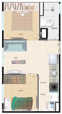 Imagem Imóvel com 2 Quartos à Venda, 29 m² em Cidade Patriarca - São Paulo