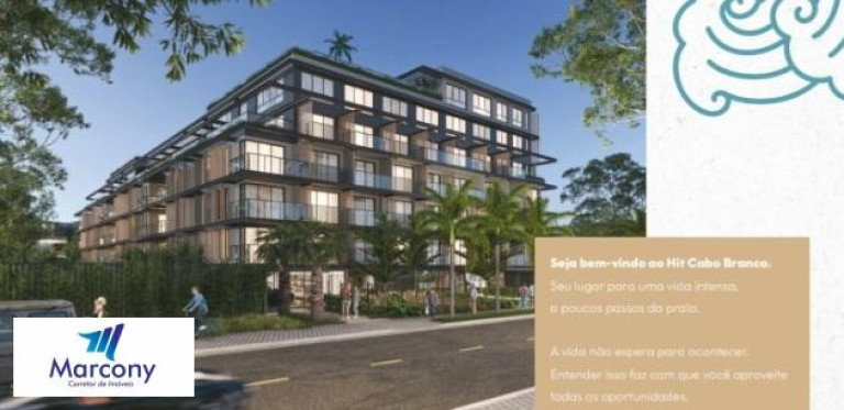 Flat com 1 Quarto à Venda, 19 m² em Cabo Branco - João Pessoa
