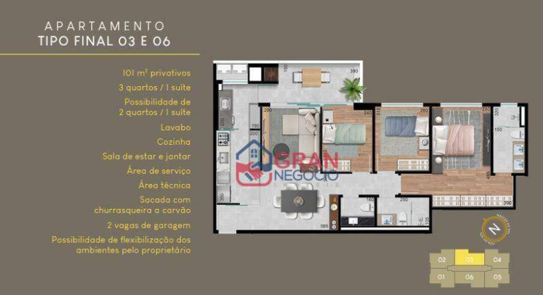 Imagem Apartamento com 3 Quartos à Venda, 130 m² em Cabral - Curitiba