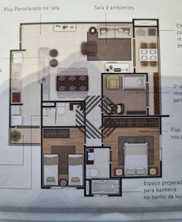 Imagem Apartamento com 3 Quartos à Venda, 85 m² em Parque Campolim - Sorocaba