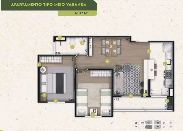 Imagem Imóvel com 2 Quartos à Venda, 47 m² em Guaporé - Ribeirão Preto