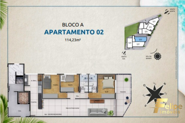 Imagem Imóvel com 3 Quartos à Venda, 101 m² em Iriri - Anchieta