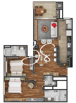 Imagem Apartamento com 2 Quartos à Venda, 79 m² em Centro - Canela