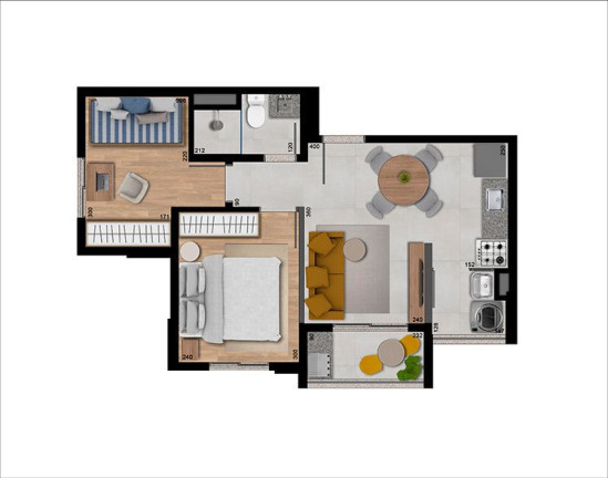 Imagem Apartamento com 2 Quartos à Venda, 39 m² em Jardim Prudência - São Paulo
