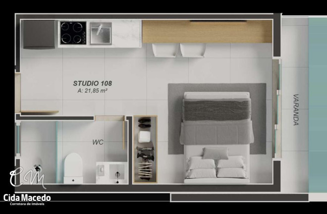 Imagem Apartamento com 1 Quarto à Venda, 20 m² em Aeroclube - João Pessoa