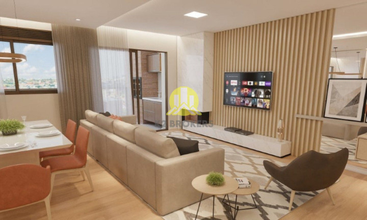 Apartamento com 3 Quartos à Venda, 102 m² em Bacacheri - Curitiba