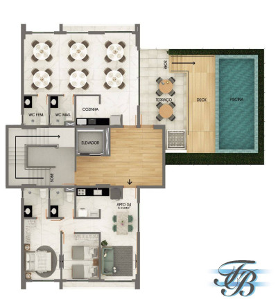Imagem Apartamento com 2 Quartos à Venda, 54 m² em Aeroclube - João Pessoa