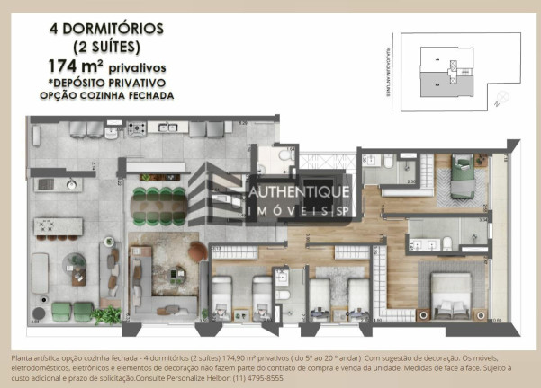 Imagem Apartamento com 4 Quartos à Venda, 174 m² em Pinheiros - São Paulo