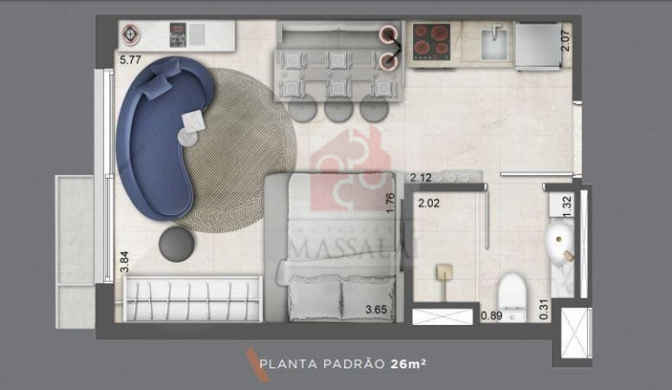 Imagem Apartamento com 1 Quarto à Venda, 33 m² em Petrópolis - Porto Alegre