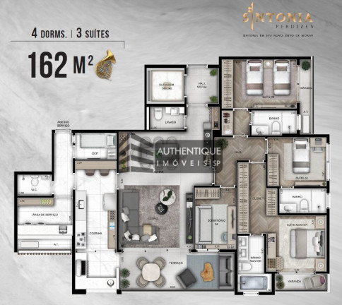 Imagem Apartamento com 2 Quartos à Venda, 86 m² em Perdizes - São Paulo Imagem Apartamento com 2 Quartos à Venda, 86 m² em Perdizes - São Paulo