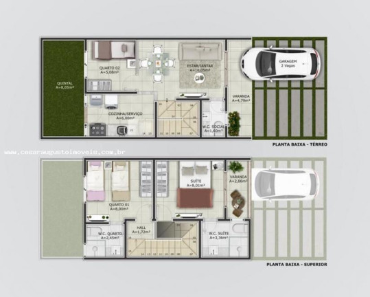 Imagem Casa de Condomínio com 2 Quartos à Venda, 71 m² em Coité - Eusébio